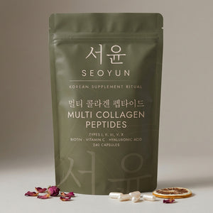 SEOYUN MULTI COLLAGEN PEPTIDES Types I, II, III, V, X · Biotin · Vitamin C · Hyaluronic Acid · 240 Capsules