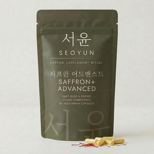 SEOYUN SAFFRON+ ADVANCED Daily Bliss & Energy · 80 Vegetarian Capsules
