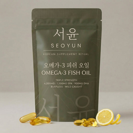 SEOYUN OMEGA-3 FISH OIL Triple Strength · 4,200MG · 1,200MG EPA · 900MG DHA · Burpless · 60 Softgels
