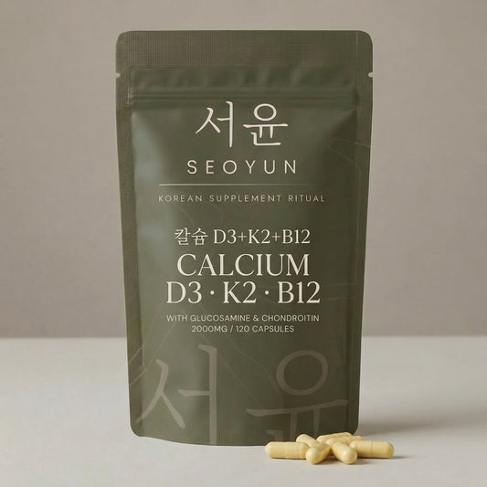 SEOYUN CALCIUM D3 · K2 · B12  2,000MG · With Glucosamine & Chondroitin · 120 Capsules