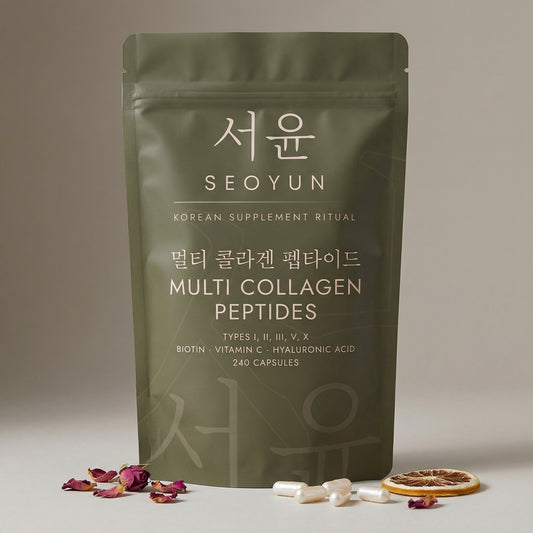 SEOYUN MULTI COLLAGEN PEPTIDES Types I, II, III, V, X · Biotin · Vitamin C · Hyaluronic Acid · 240 Capsules